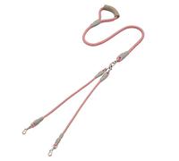 Correas para perros, cuerda de nailon de doble cabeza a prueba de masticación, correa de perro resistente de 4.92 pies con mango cómodo, para mascotas medianas y grandes, cachorros al aire