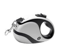 Correas para perros retráctiles para perros de tamaño mediano, correas retráctiles para perros, tractor derivado de la cinta para mascotas con linterna USB, tracción a pie segura, arnés de