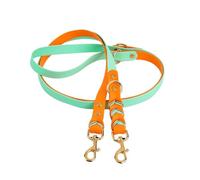 Correas para perros sólidas, duraderas y supertensiles, correa colorida multifuncional hecha a mano para perros medianos y grandes (naranja)