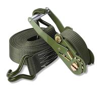 Correas para portaequipajes, Correas de trinquete Verde 3.3-82 pies 2 pulgadas con gancho doble J(5m/16.4ft)