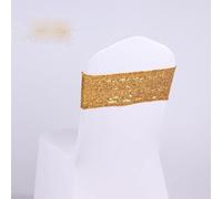 Correas para sillas. Fajas for sillas, 50 piezas Fajas for sillas con purpurina Bandas elásticas de spandex Cubierta elástica Lentejuelas de un solo lado Silla Decoración de boda Banquete en casa