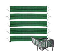 Correas para Sillas Plegables - 5 Piezas Cinturones de Tensión Reforzados Verdes, Correas de Carga Resistentes a Grietas, Juego de Reemplazo de Asientos Reclinables, para Jardín Al Aire Libre, Playa y