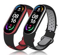 Correas para Xiaomi Mi Band 7 y 6, Pulseras de Repuesto para Mi Band 5, Suaves y Reemplazables, Compatibles con Mi Band 7/6/5