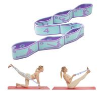 Correas para Yoga, Correa de Estiramiento de Piernas con 9 Bucles, cintas elasticas musculacion, Bandas Elásticas de Resistencia, Cinta de Yoga Estiramiento para Fitness, Pilates y Gimnasia