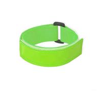Correas reflectantes para piernas de bicicleta para ciclismo nocturno y correr, bandas de tobillo ajustables de nailon de PVC para evitar la cadena, equipo de seguridad de visibilidad para viajar