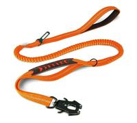 Correas Reflectantes Que absorben los Golpes para Mascotas con cinturón de Seguridad para Perros Grandes. Correa elástica táctica Resistente para Perros. Correa antitirones.