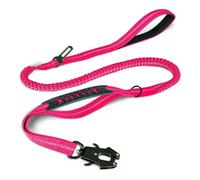 Correas Reflectantes Que absorben los Golpes para Mascotas con cinturón de Seguridad para Perros Grandes. Correa elástica táctica Resistente para Perros. Correa antitirones.