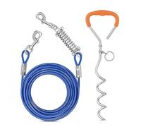 Correas regulables para perro, cinturón de cintura, correa de pecho, cuerda de tracción, correas al aire libre para patio y camping, estacas de camping