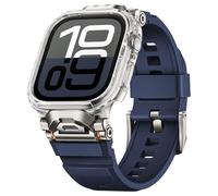 Correas resistentes compatibles con Apple Watch Ultra 3/Ultra 2/Ultra Band de 49 mm, 46 mm, 45 mm, 44 mm, 42 mm, correa deportiva de silicona con conector de acero inoxidable duradero para iWatch