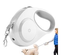 Correas retráctiles para perros, telescópicas automáticas LED, cuerda de tracción para campamento, mango antideslizante con herramienta ligera de entrenamiento al aire libre para camping, deportes