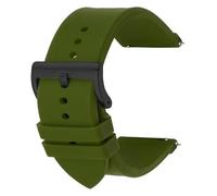Correas silicona deporte cierre rápido Correa de silicona de 20mm y 22mm for Samsung Galaxy Watch 4, 46mm, 42mm Active 2 Gear S3, pulsera de silicona for Huawei Watch GT 2/2e/pro/3(Army Green black BC