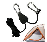 Correas tensoras con trinquete, cuerda tensora de trinquete con polea, tensión para exteriores, para camping, escalada, senderismo, jardín, viajes