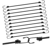 Correas tensoras moinkerin Pulpos Elasticos,10 Piezas 100CM Cuerdas Elásticas con Gancho Resistente Cinchas de Amarre para Asegurar Equipajes, Bacas, Campamentos, Motos, Lonas