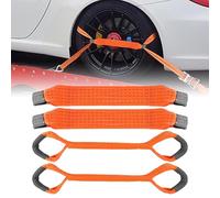 Correas tensoras para transporte de coche, 4 unidades de correa transversal para correa tensora de 50 mm, correas de seguridad de rueda, correa de transporte para coche, moto, coche, moto