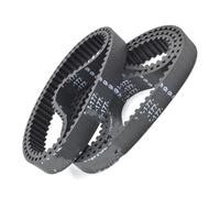 Correas Transmisión 2 Uds Ancho 5-30mm Goma HTD3M Correa Distribución Lp = 150 153 156 159 162 165 168 171 174 177 180 183 186 189 192 195 198 201 204 207(180-(60 Teeth),8mm)