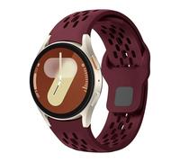 Correas transpirables para Samsung Galaxy Watch 7/6/5/4/FE Band 40mm 44mm/Galaxy Watch 6 Classic 47mm 43mm/Watch 4 Classic 46mm 42mm/Watch 5 Pro 45mm, correa deportiva de silicona sin huecos, correa