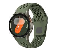 Correas transpirables para Samsung Galaxy Watch 7/6/5/4/FE Band 40mm 44mm/Galaxy Watch 6 Classic 47mm 43mm/Watch 4 Classic 46mm 42mm/Watch 5 Pro 45mm, correa deportiva de silicona sin huecos, correa
