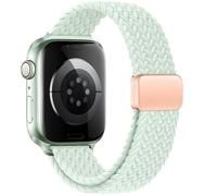Correas trenzadas magnéticas delgadas compatibles con Apple Watch Band de 38 mm, 40 mm, 41 mm, 42 mm, 44 mm, 45 mm, 49 mm, correa deportiva de nailon suave para iWatch Ultra 2 y 1 Series 9 8 7 6 SE 5