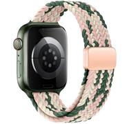 Correas trenzadas magnéticas delgadas compatibles con Apple Watch Band de 38 mm, 40 mm, 41 mm, 42 mm, 44 mm, 45 mm, 49 mm, correa deportiva de nailon suave para iWatch Ultra 2 y 1 Series 9 8 7 6 SE 5