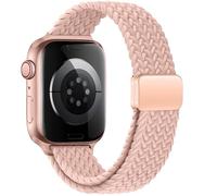 Correas trenzadas magnéticas delgadas compatibles con Apple Watch Band de 38 mm, 40 mm, 41 mm, 42 mm, 44 mm, 45 mm, 49 mm, correa deportiva de nailon suave para iWatch Ultra 2 y 1 Series 9 8 7 6 SE 5