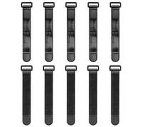 Correas Trilancer con Cierres de Gancho y Lazo 15x2.5cm,Útiles como Cinturones Elásticos y para Empaquetar Cables, Mangueras, En Bicicletas, Talleres, y como Goma de Pantalón (Paquete de 10)