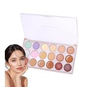 Corrección de la paleta correctora, oculta la paleta de mezcladores - Crema corrector facial de 18 colores - Maquillaje de ocultación impermeable para la tez, paleta de belleza, para uso