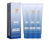 Corrección de proteínas Crema para alisarse el cabello, crema para suavizar rápido, productos de cabello de loción que mejora el brillo, corrección de proteínas de seda y brillo (3pcs)