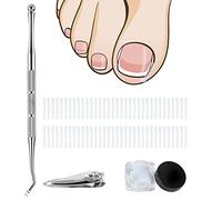 CorreccióN de Uñas de Los Pies 52 Piezas Kit de Corrección de Uñas Encarnadas Set de Herramientas Correctoras de Pedicura para Hombres Mujeres Cuidado de Pies