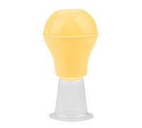 Corrección portátil de copas de silicona suave para pezones planos invertidos Extractor de aspirador, agradable para la piel, extractores de pezones Ventosas para pezones planos e invertido(Amarillo)
