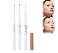 Corrector corrector impermeable para contornos brillantes - Todo el día cubre ojeras y arrugas pequeñas - 3 unidades