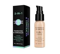 Corrector De Base De Control De Aceite 2 En 1, Base Líquida, Corrector De Líquido Impermeable Mate, De Líquido Impermeable Natural, Mate, De Cara Duradero Para Mujeres Maduras Debajo De