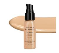 Corrector De Base De Control De Aceite 2 En 1, Base Líquida, Corrector De Líquido Impermeable Mate, De Líquido Impermeable Natural, Mate, De Cara Duradero Para Mujeres Maduras Debajo De