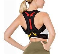 Corrector de corrección Invisible Corrección de Postura Lumbar Ajustable Correa de Soporte extendido Corrección de Postura Lumbar (Color Negro, tamaño: código XL) Herramientas