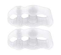 Corrector de dedos de pie, separadores reutilizables de silicona, 1 par, corrector de dedos izquierdo y derecho, para ir al hogar, hotel, caminar, gimnasio, yoga, hombres y adultos