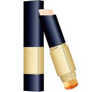 Corrector de doble cara con brocha, corrector de cobertura total para ojeras, poros y líneas de expresión, Base de maquillaje en barra 2 en 1 que cambia de color con brocha