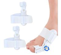 Corrector de hallux valgus, 2 pares de calcetines ajustables para hallux valgus, vendaje para hallux valgus para hombres y mujeres, separador de dedos para hallux valgus, dedo gordo del pie (34-45)