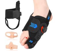 Corrector de Juanete, Enderezador de Juanete Corrector Nocturno y Día, Corrector Juanetes, Enderezador de Dedo con Ajustable, 1pair Corrector de Juanete Hallux Valgu