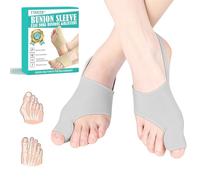 Corrector de Juanetes,Corrector Juanetes,Separador de juanetes del pie,Corrector Juanetes Mujer Calcetines Hallux Valgus Con talón,Protector Enderezador para el Dedo del pie(Gris,L)