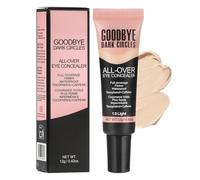 Corrector de maquillaje para la cara, bajo el corrector de ojos - Corrector de belleza 12G impermeable | Base de líquido natural de largo duradero, maquillaje de corrección de color para un uso durade
