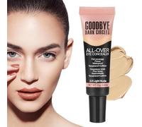 Corrector de maquillaje para la cara, bajo el corrector de s - Corredor de de 12 g de peso ligero - Base de líquido natural de largo duradero, maquillaje de corrección de color para un uso duradero