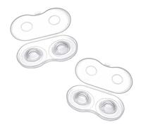 Corrector de pezón, 2 pares de protectores de pezón, con estuche de viaje, extractores de pezones, para lactancia materna invertida, plana y pequeña