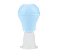 Corrector de pezón, mujer Alargamiento de succión de pezón suave de silicona Ampliador Corrector de succión Portátil para lactancia Inyector de pezón plano invertido Extractor de aspiración(Azul)