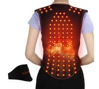 Corrector de Postura 108 Piezas Imanes Autocalentamiento Cintura Espalda Chaleco Fisioterapia Corrector de Postura para Personas Mayores Hombres y Mujeres (Color: Black, Size: M)