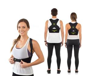 Corrector de Postura Comfortisse Posture Pro Sport | Unisex | Fibras de Cáñamo Transpirables, Tiras Ajustables | Alivia Dolor de Espalda y Cuello | Mejora la Postura al Instante, Talla S/M