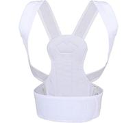 Corrector de Postura for Mujeres Alisador de Soporte de Espalda Comodidad Ajustable Cinturón Invisible Estudiantes Adultos for el Cuello Hombro Alivio del Dolor de Espalda Totalmente,Blanco,M