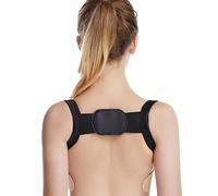 Corrector de postura magnético del respaldo El soporte ajustable mejora la postura y proporciona soporte lumbar. La espalda cómoda para la escoliosis ayuda a corregir su problema de espalda baja, negro, XL