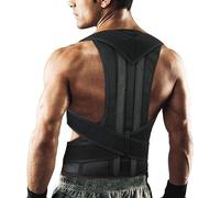 Corrector de Postura para Espalda de Talla Grande XS-5XL para Hombres y Mujeres, cinturón de Soporte de Espalda Completo Transpirable, enderezador de Espalda Vertical Ajustable, previene la escolio