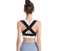 Corrector de postura para espalda recta negro - Cinturón correctivo ortopédico para apoyar una columna vertebral sana, estabilización de espalda y protección postural, corrector de postura, cinturón