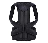 Corrector de postura posterior invisible Brace trasero cinturón de soporte extendido Columna posterior ajustable Corrección de postura lumbar (Color: Negro, Tamaño: XL Código)