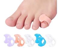 Corrector Dedo Martillo, 10 Piezas Separadores de Dedos, Correctores de Dedos del Pie, Separadores de Dedos de Silicona, Enderezadores de Dedos del Gel, para Dedos Superpuestos